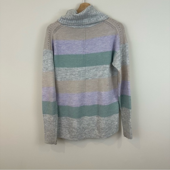 Gap | Pastel Colorblock Turtleneck Pullover Sweater Size Small - Picture 7 of 7